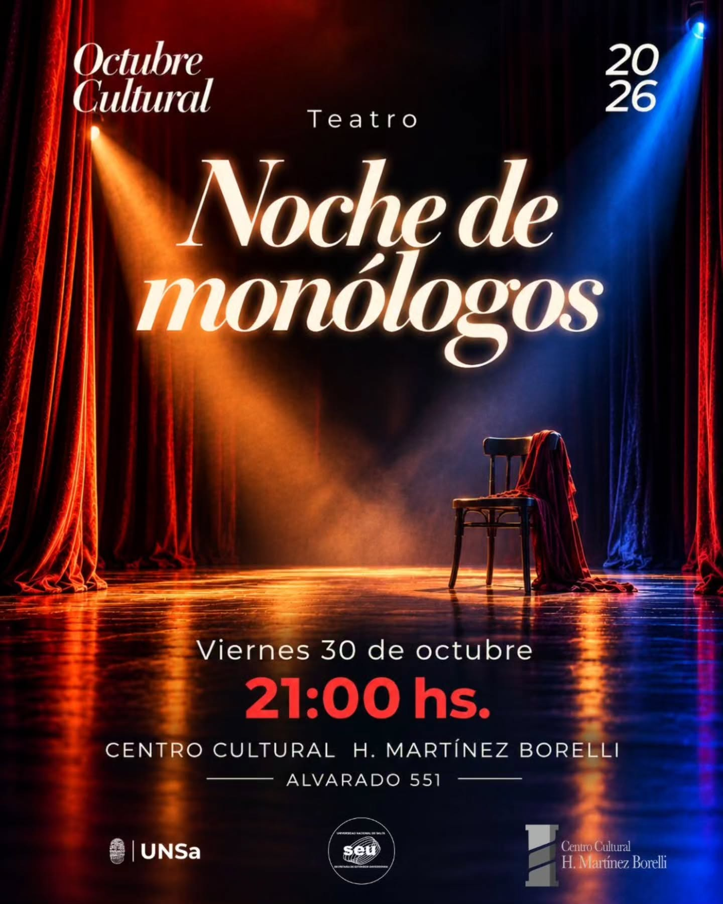 Noche de monólogos.