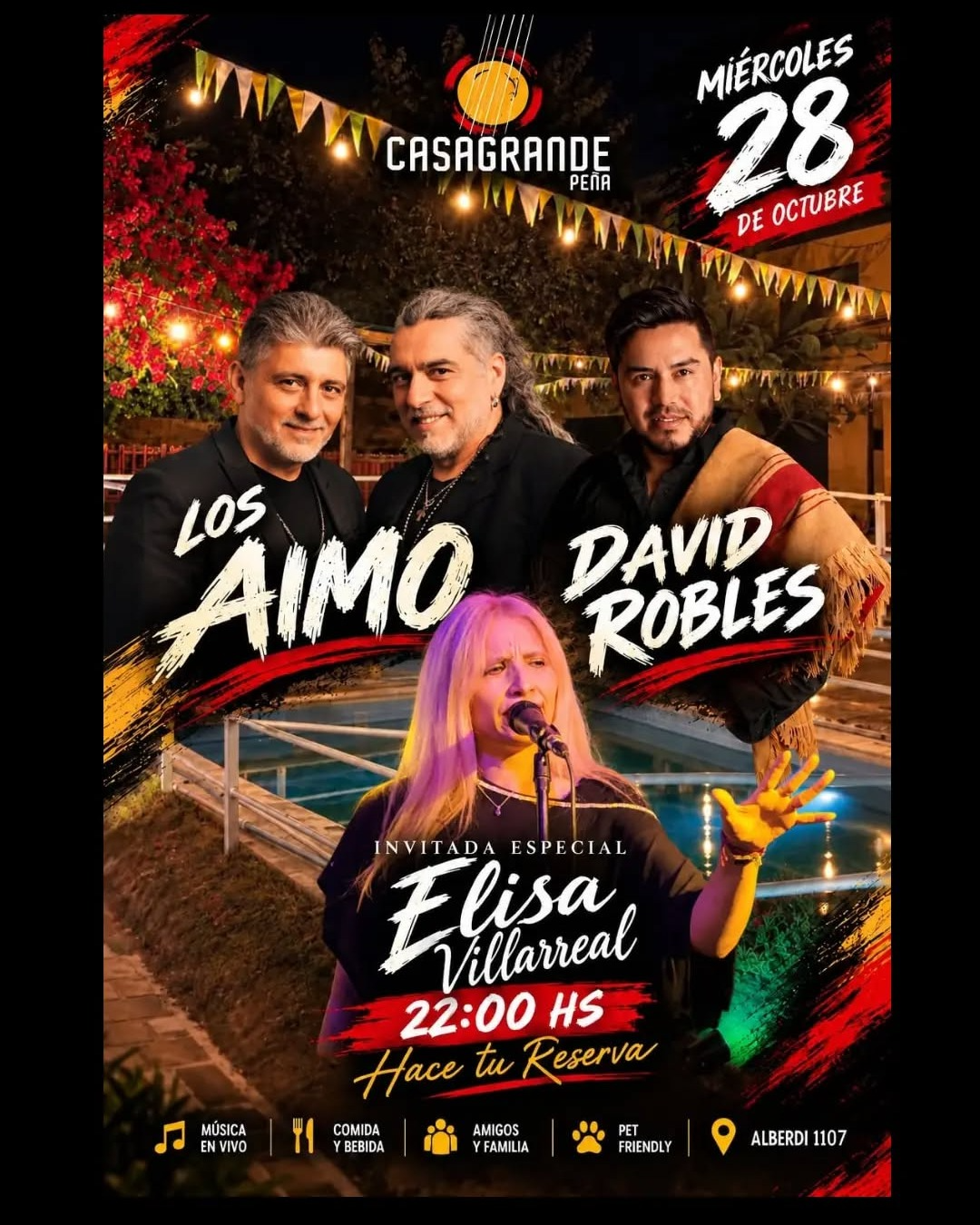Los Aimo, David Robles y Elisa Villarreal en Vivo.