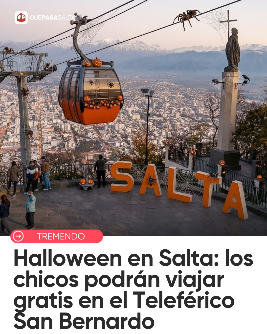 Teleférico: Niños Gratis por Halloween.