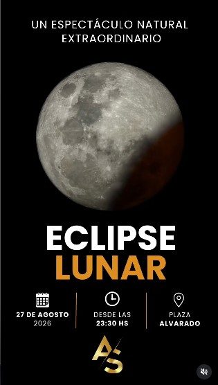 Eclipse Lunar en Plaza Alvarado.