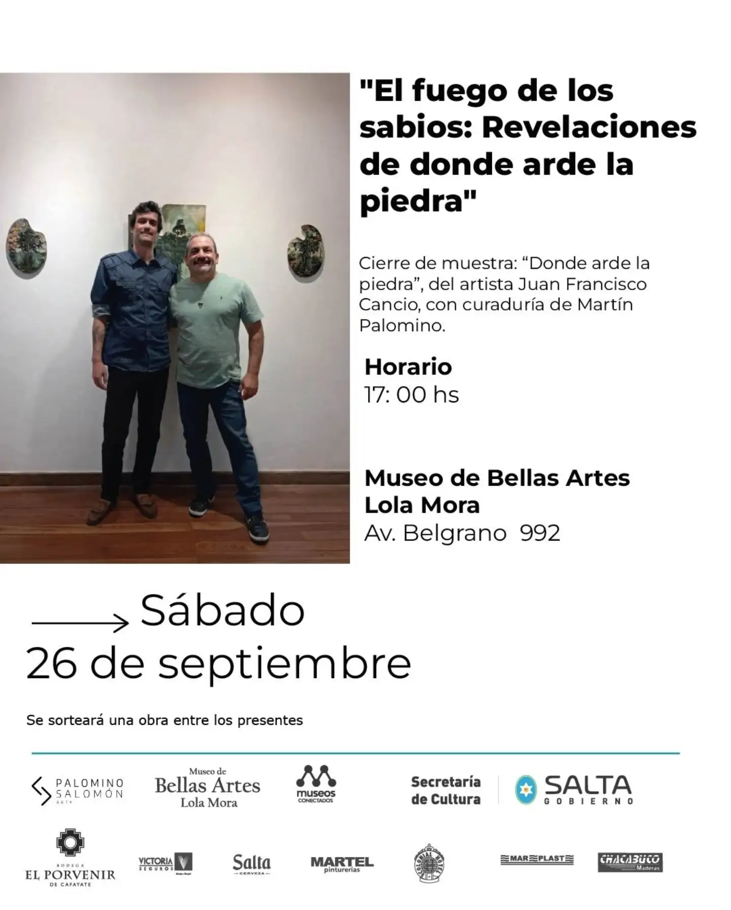 Cierre de muestra - “Donde arde la piedra”.