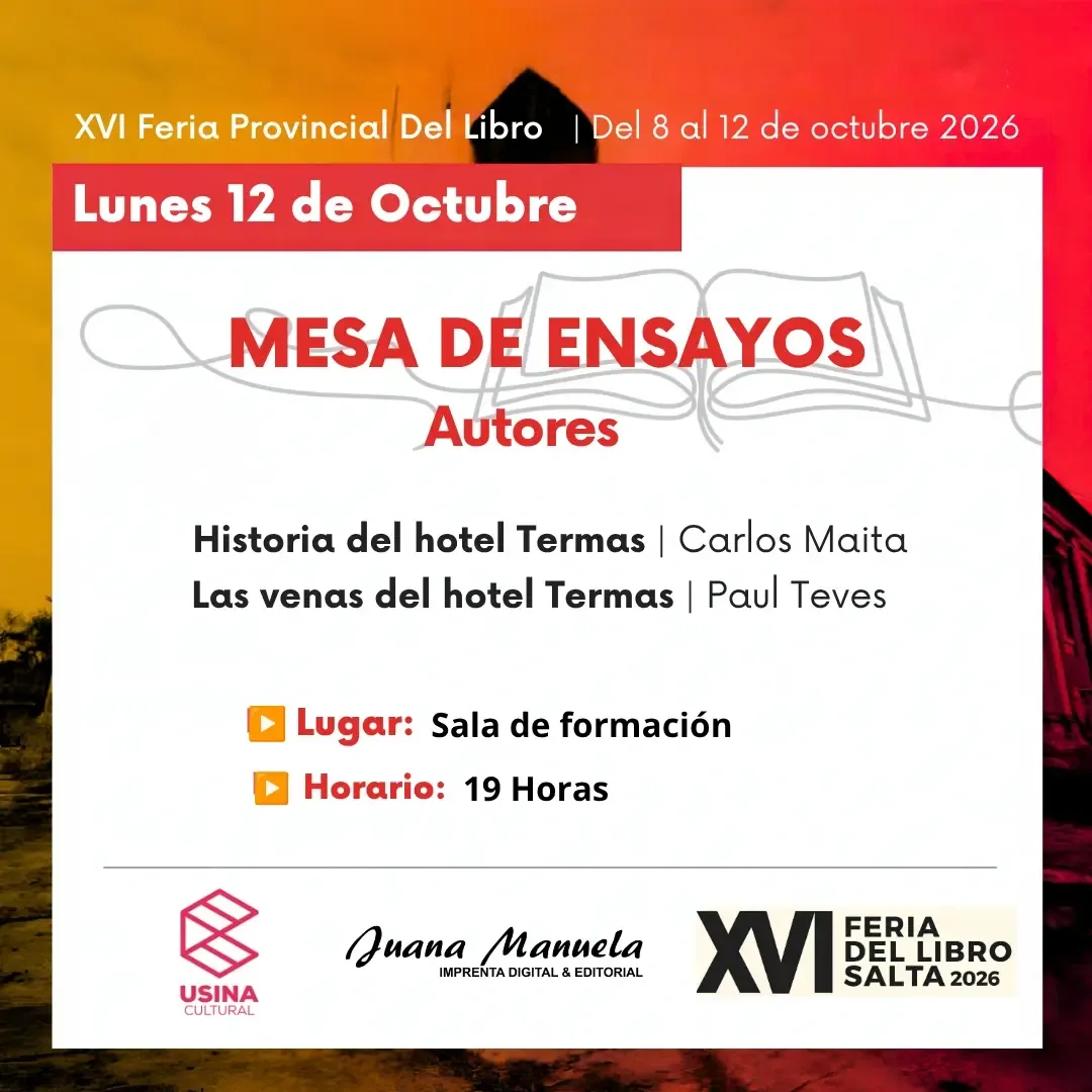 XVI Feria del Libro Salta 2026 - Mesa de Ensayos.