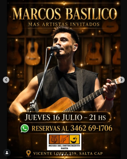Marcos Basilico en vivo.