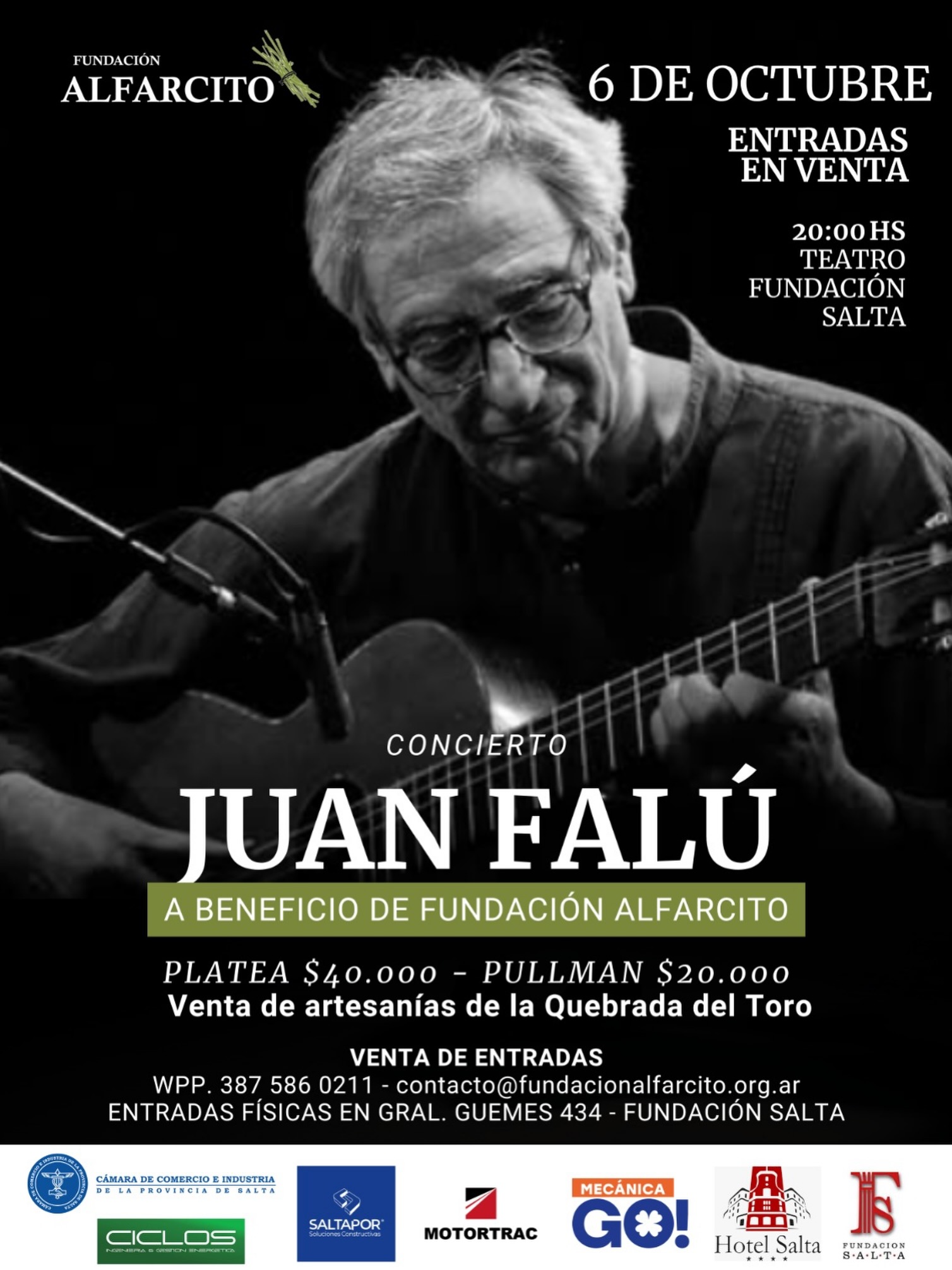 Juan Falú - Concierto a Beneficio de "Fundación Alfarcito".