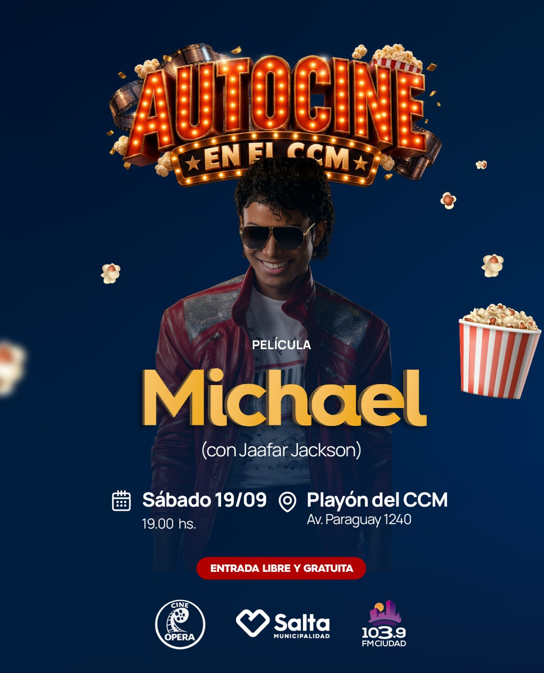 Autocine en el CCM - Película "Michael" con Jaafar Jackson.