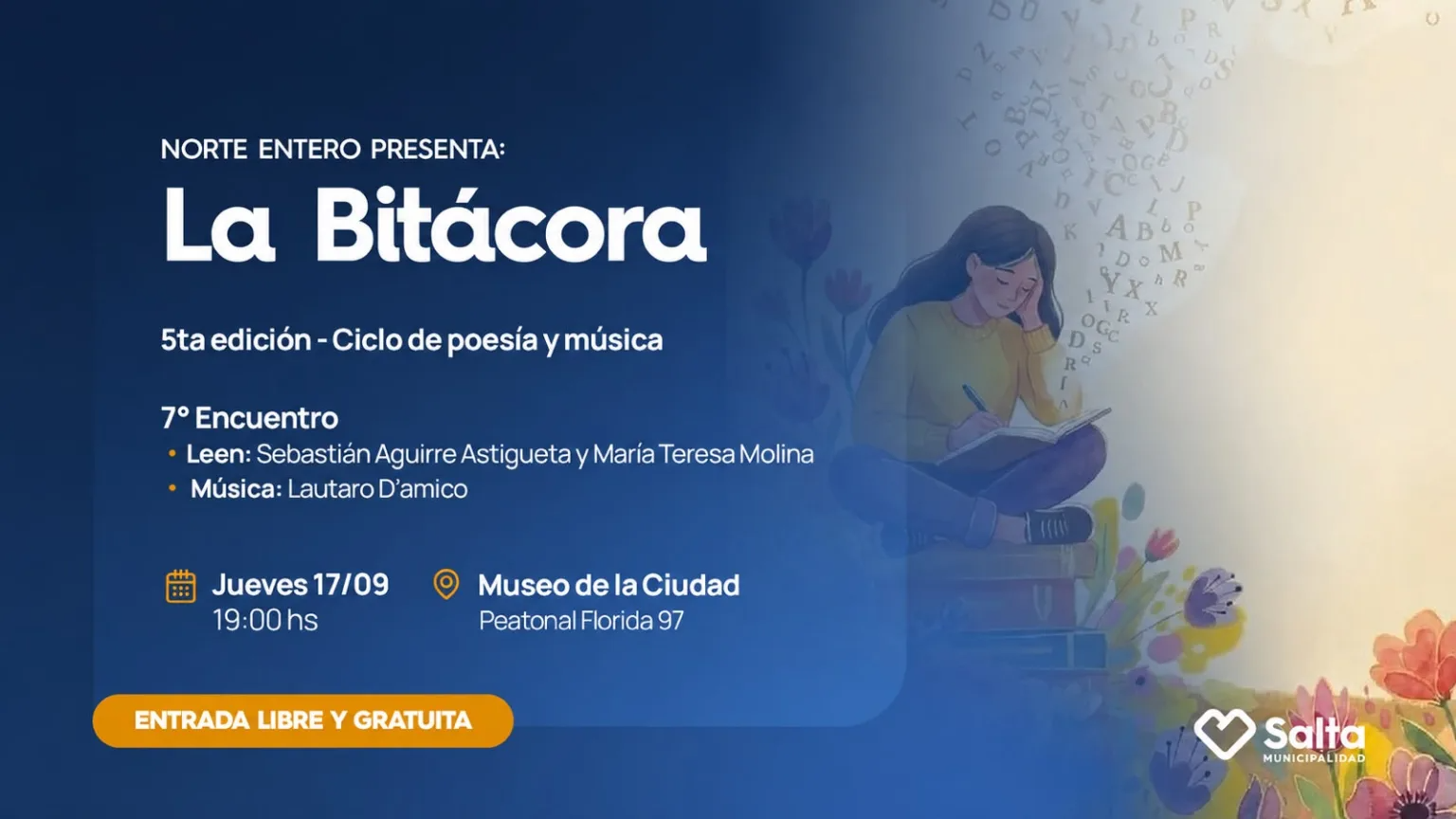 La Bitácora "Ciclo de poesía y música" -  5ta edición , 7° Encuentro.