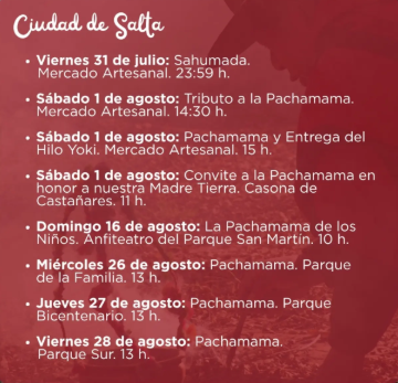 Pachamama en el Parque Sur.