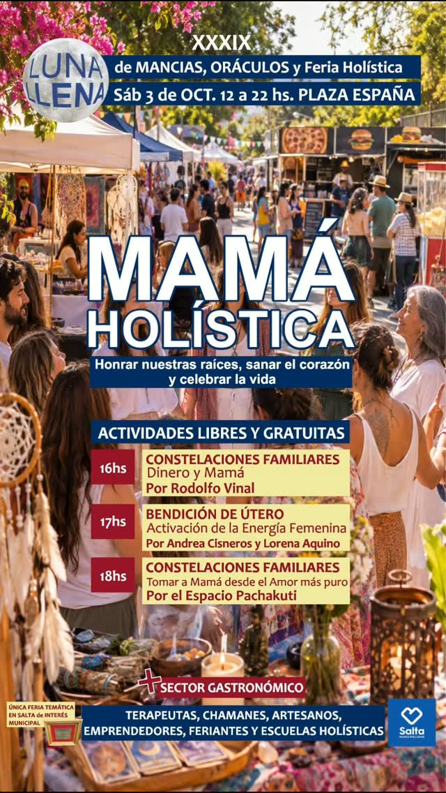XXXIX Luna Llena de Mancias, Oráculos y Feria Holística en Salta