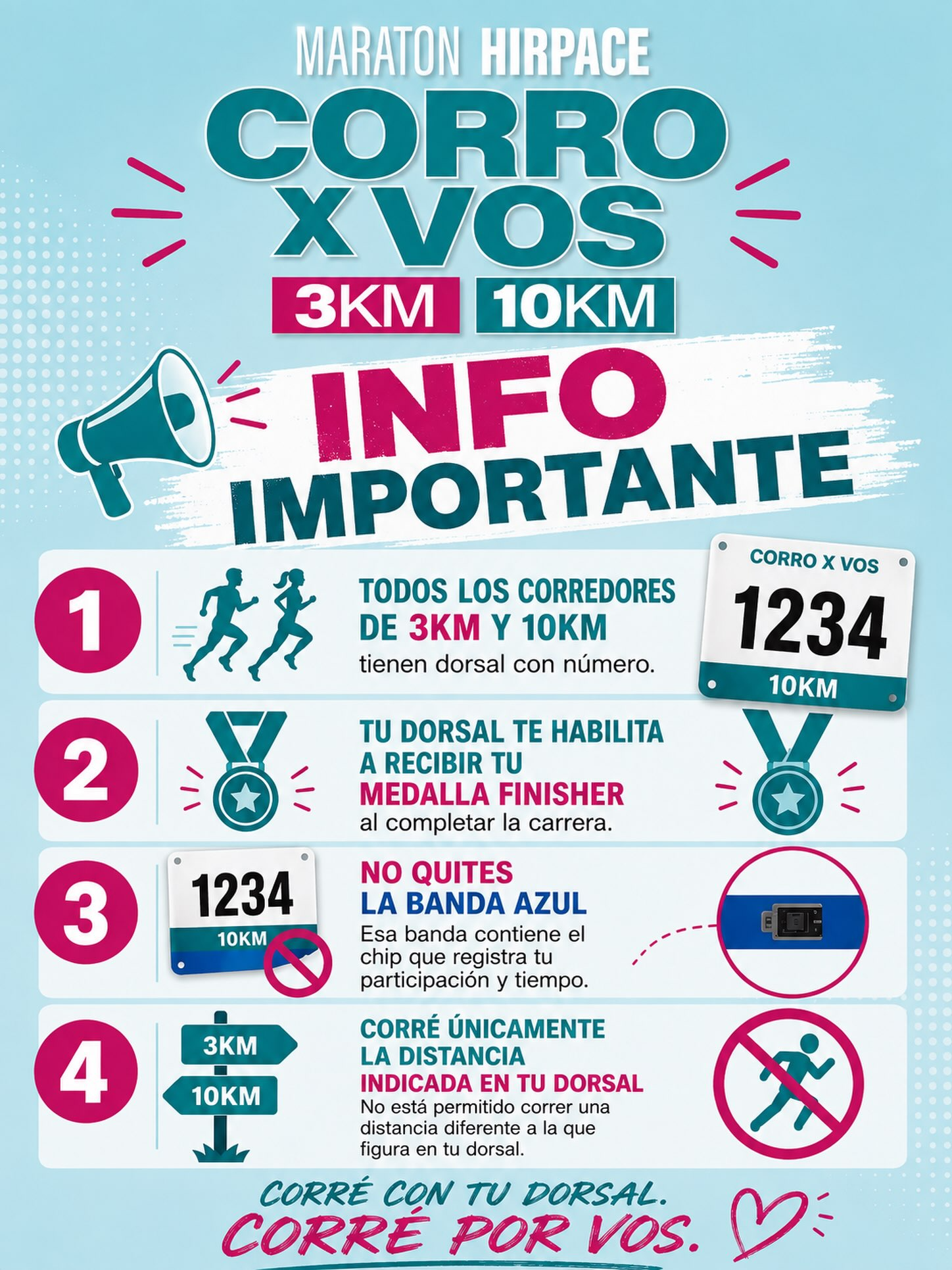 Maratón HIRPACE "Corro por vos" 2026.
