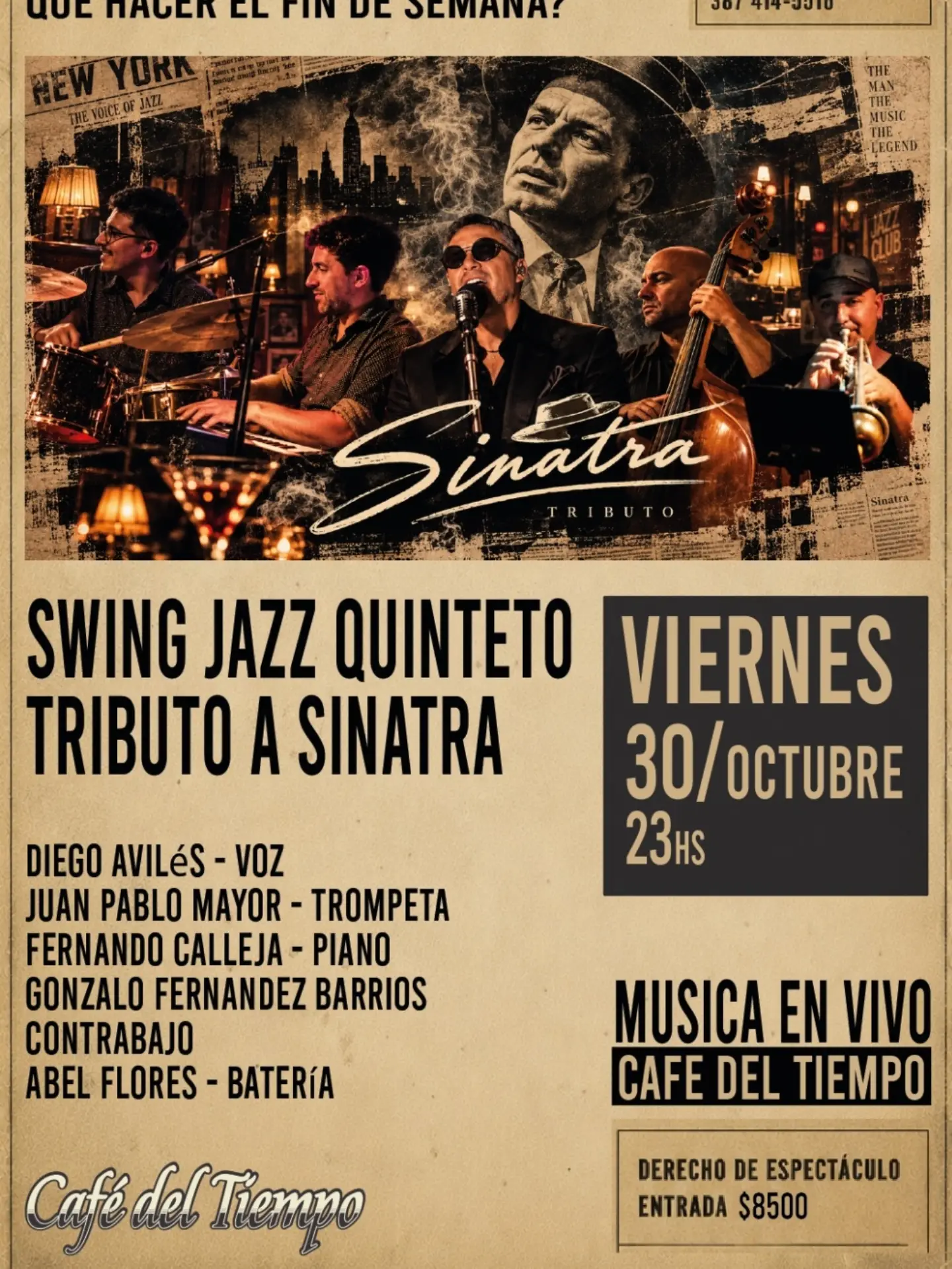 Swing Jazz Quinteto - Tributo a Sinatra.