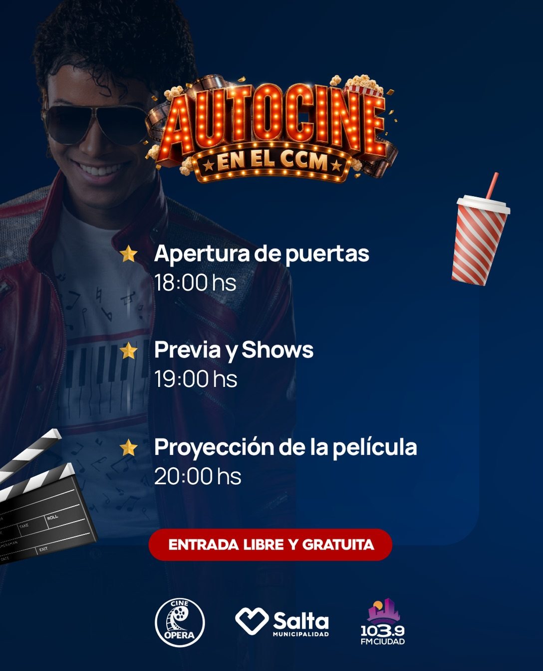 Autocine en el CCM - Película "Michael" con Jaafar Jackson.