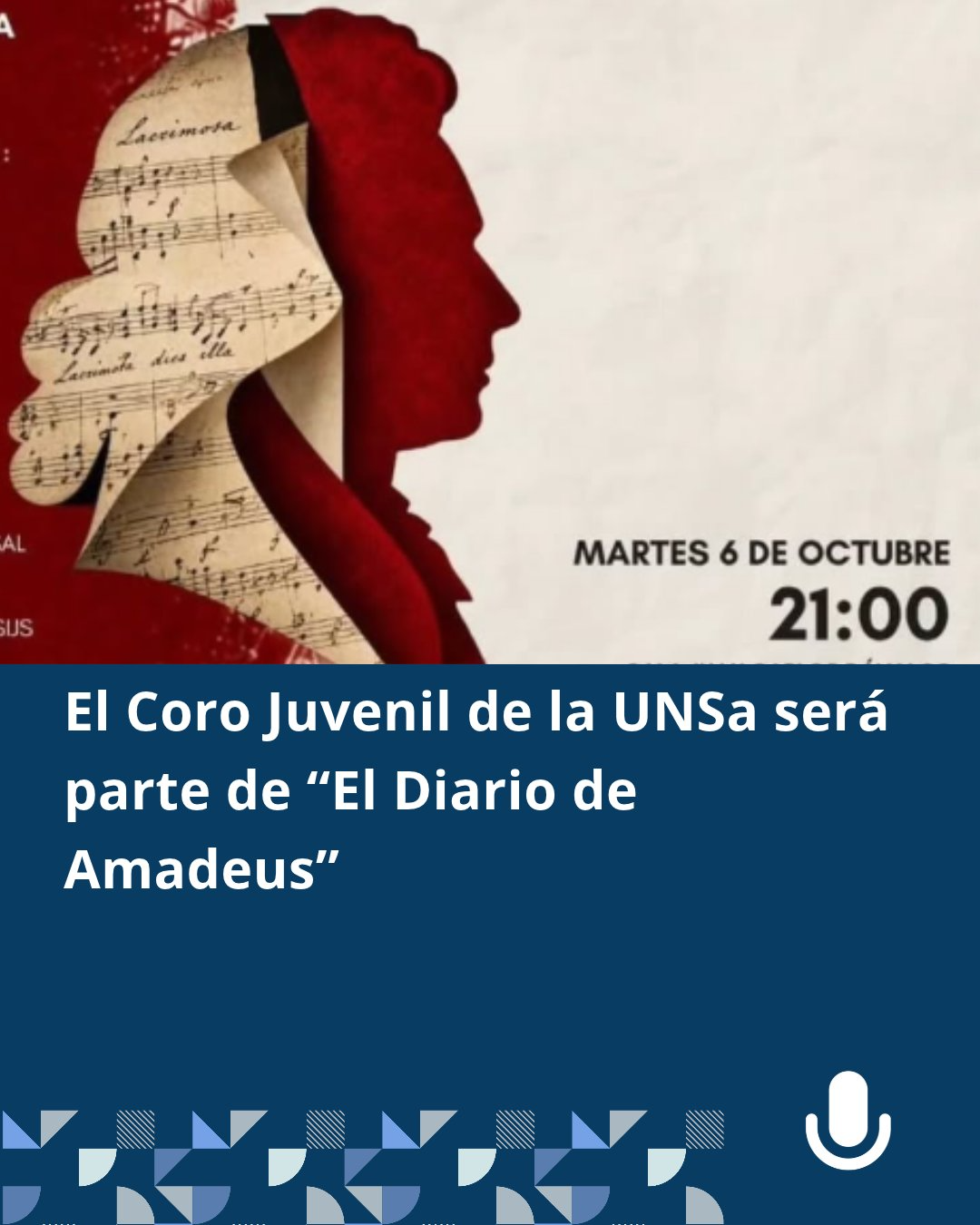 Coro Juvenil de la UNSa - El Diario de Amadeus.