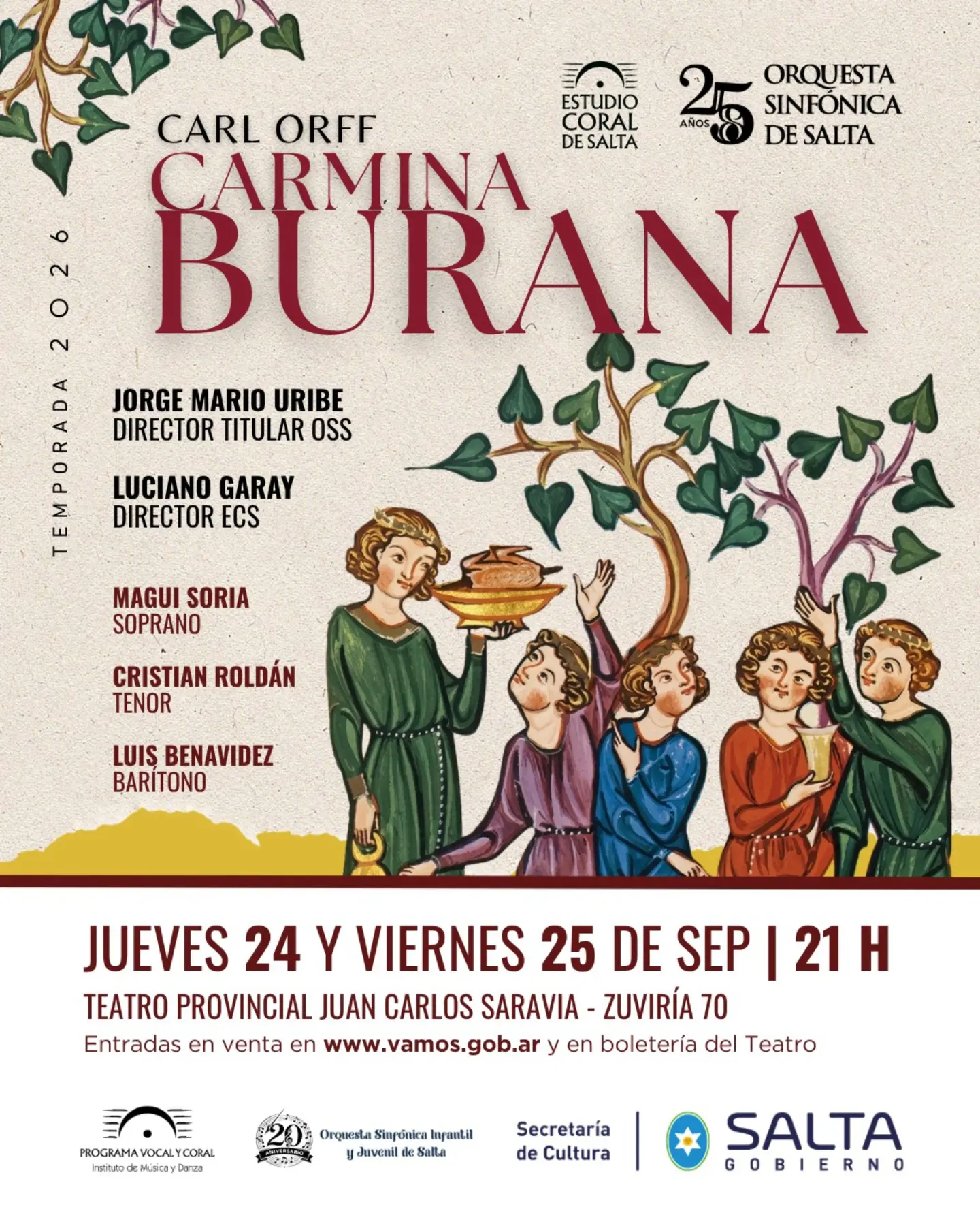 Vuelve Carmina Burana a Salta.