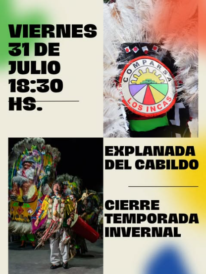 Cierre de Temporada Invernal de la Comparsa "Los Incas".