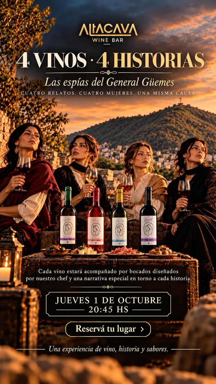 4 Vinos - 4 Historias - 4 Mujeres - Las Espías del General Güemes.