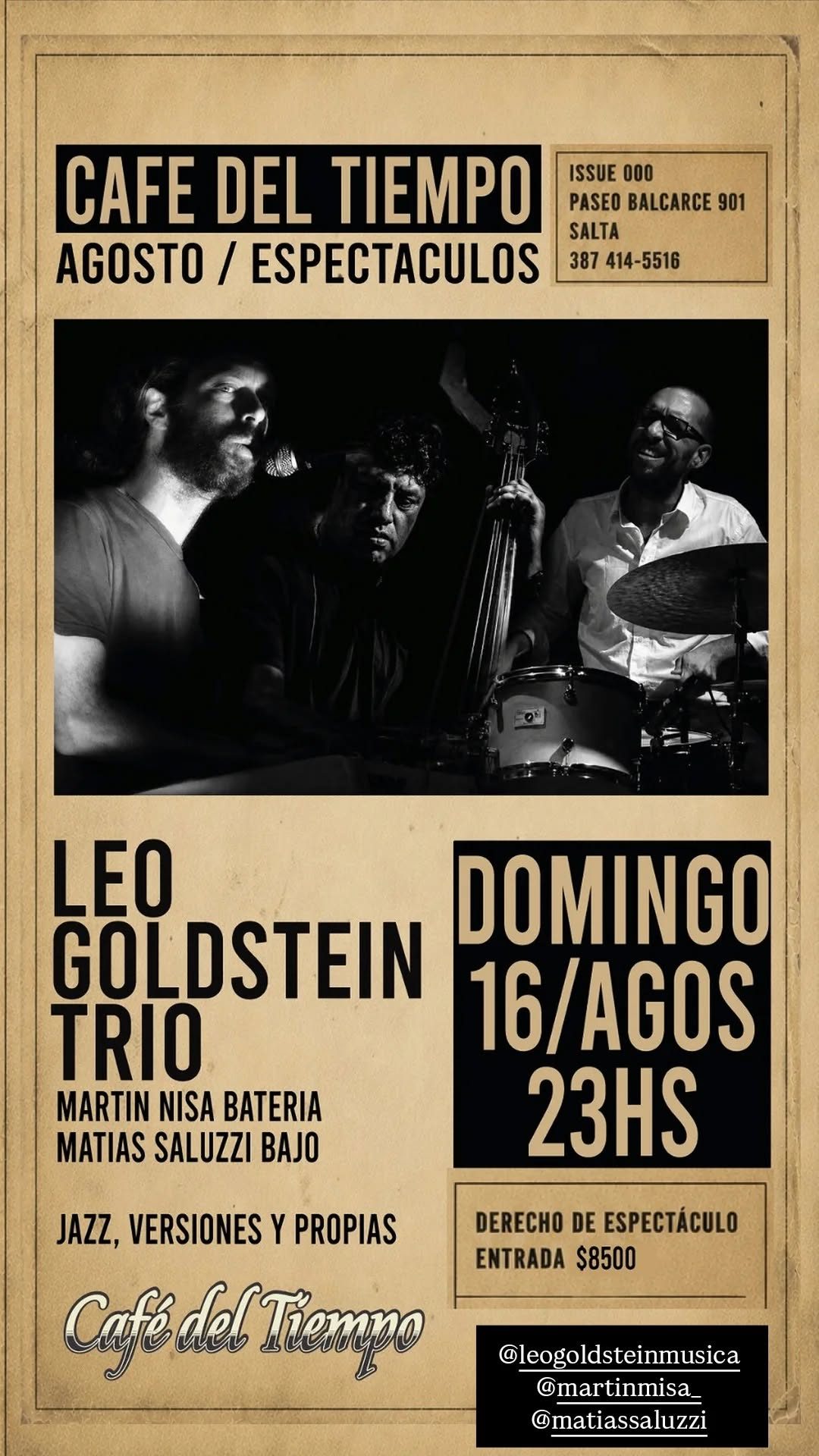 Leo Goldstein en Vivo.