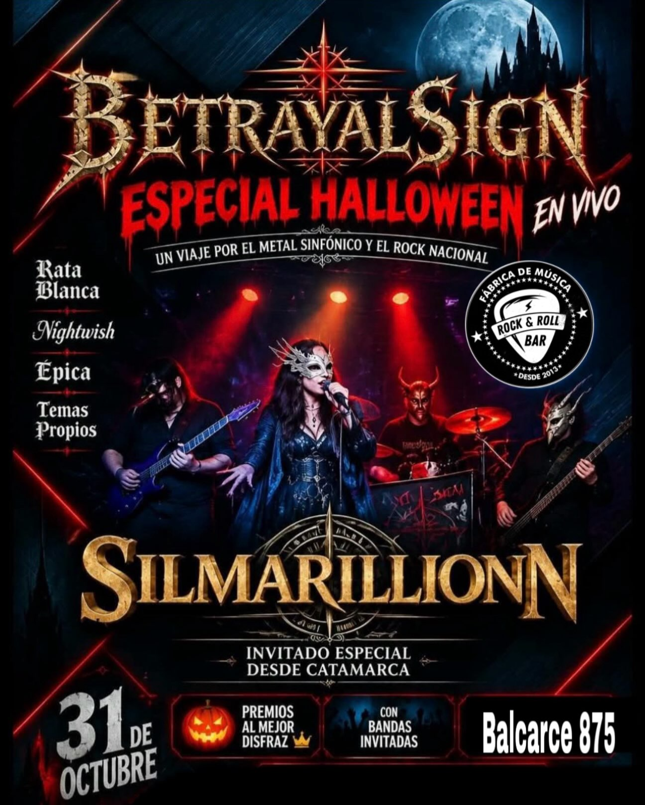 Experiencia Halloween - “Betrayal Sign”y “Silmarillion” en Vivo.