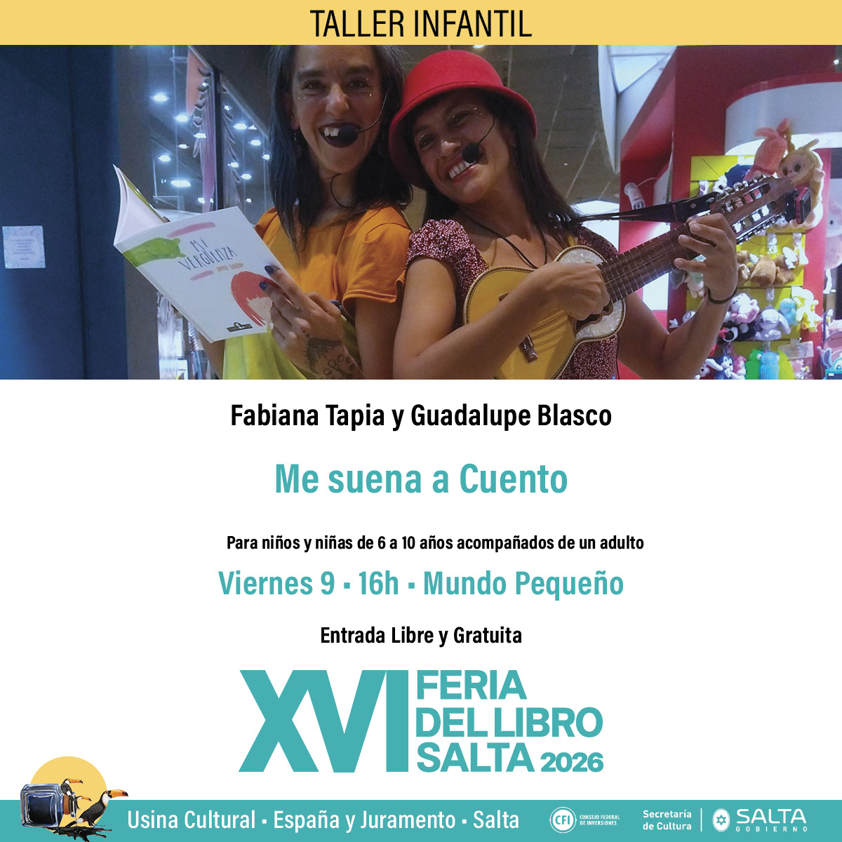 XVI Feria del Libro Salta 2026 - Me suena a Cuento.
