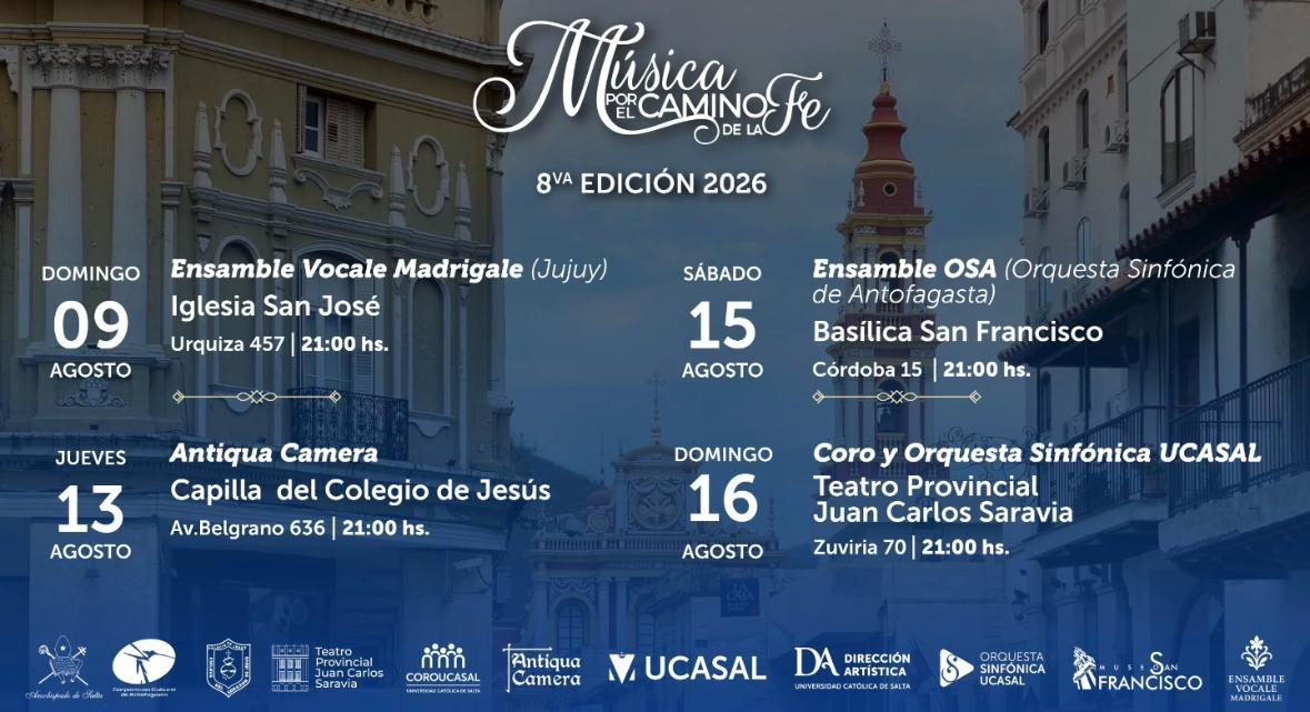 8va Edición - Música por el Camino de la Fe - Teatro Provincial.