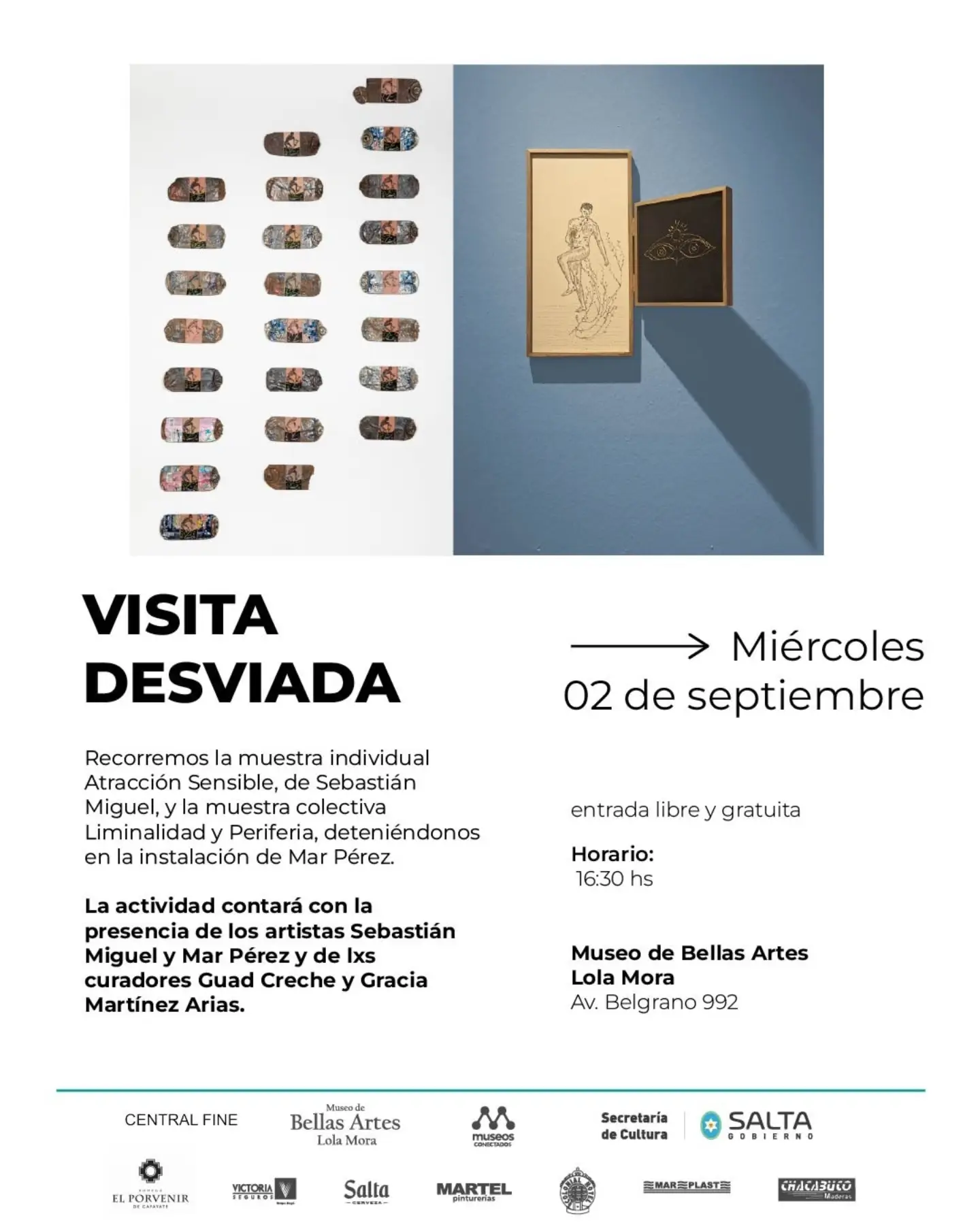 Muestras:  Atracción Sensible y Liminalidad y Periferia.