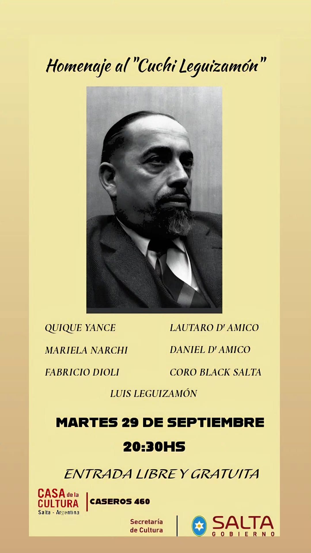 Homenaje al "Cuchi Leguizamón".
