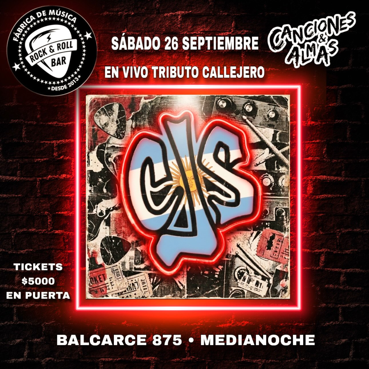Tributo a CALLEJEROS por “Canciones & Almas”.