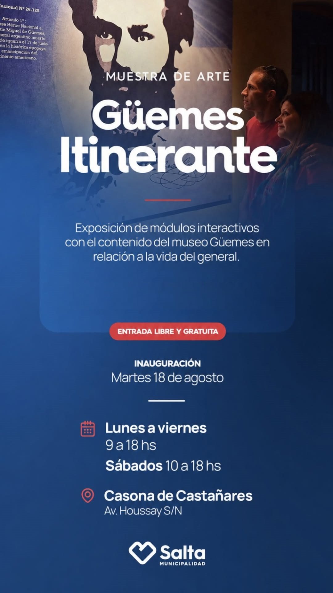 Muestra “Güemes Itinerante” en la Casona de Castañares.
