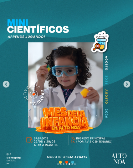 Mes de la Infancia en Alto NOA - Mini Científicos - Aprende Jugando.