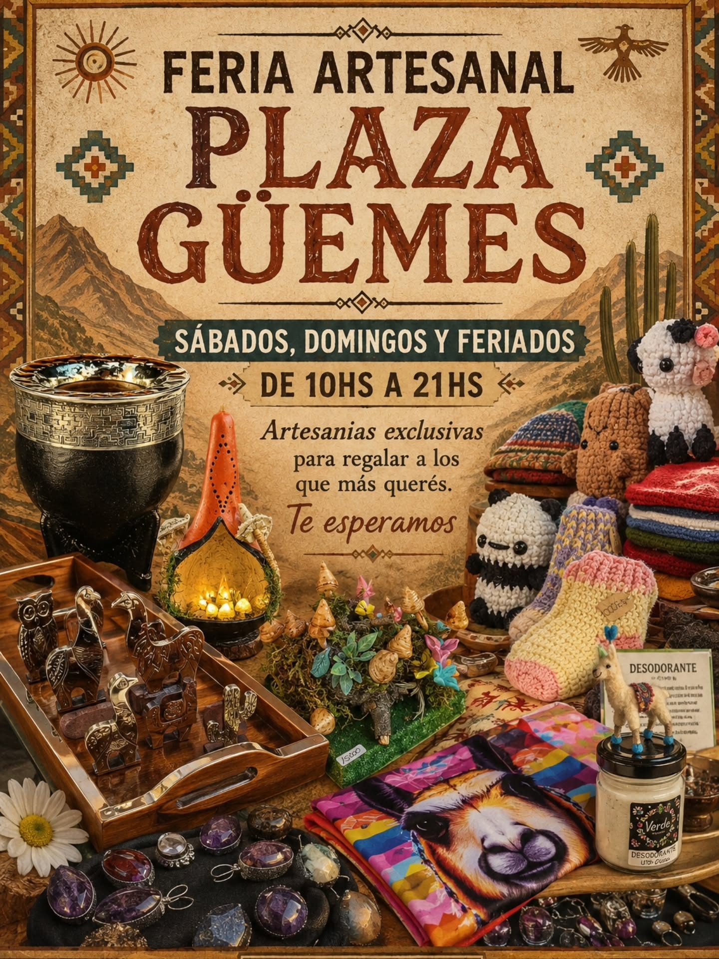 Feria Artesanal - Plaza Güemes.